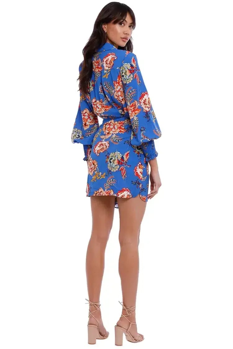 Elliatt Independence Dress in Blue Size 12 photo 5