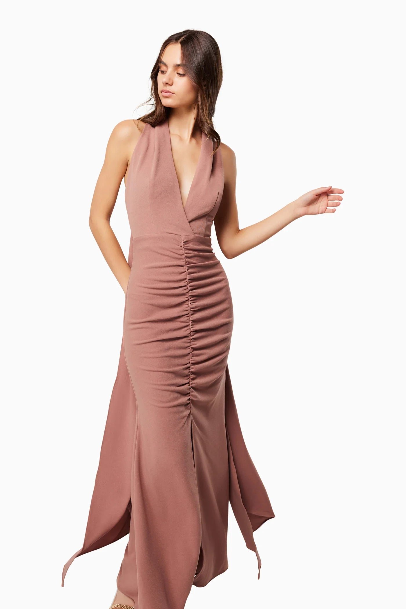 ELLIATT ZEPHYRA GOWN - TAN photo 4