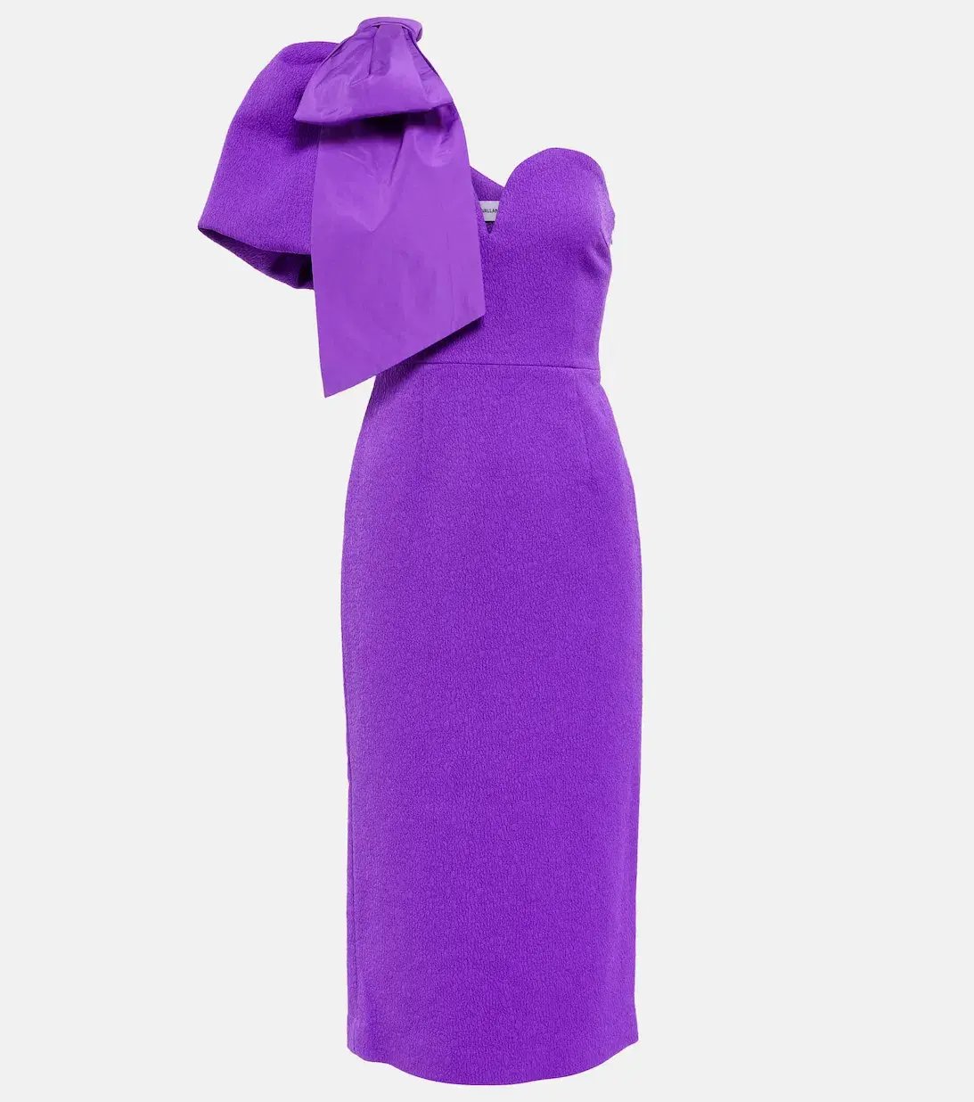 Rebecca Vallance Rumi One-shoulder Crêpe Midi Dress Purple Size 14 photo 3