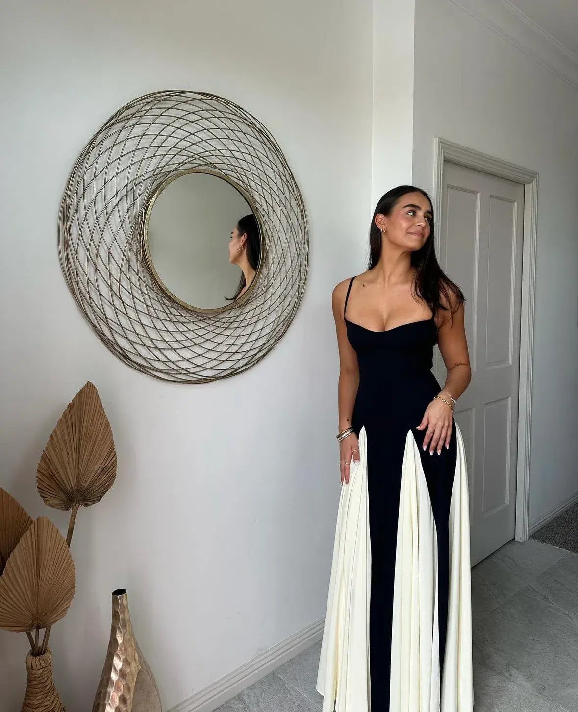 Arcina Ori Paloma Dress Black/White Size AU 10 photo 2