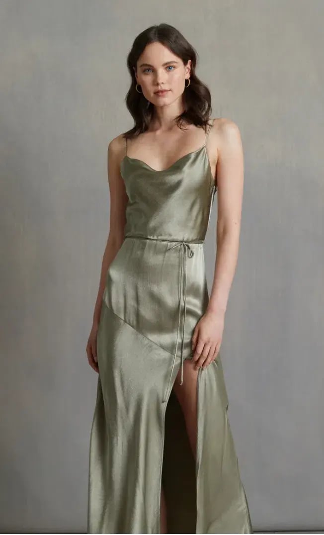 Bec + Bridge Dress Moon Dance Midi Sage Size 10 photo 2