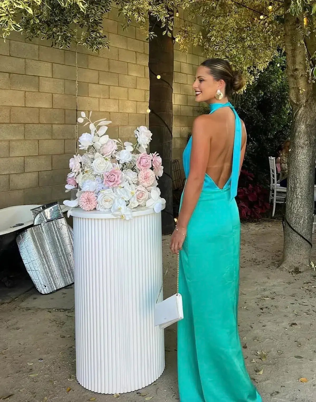 The Wolf Gang Oahu Slip Dress Aquamarine Size M / AU 10 photo 8