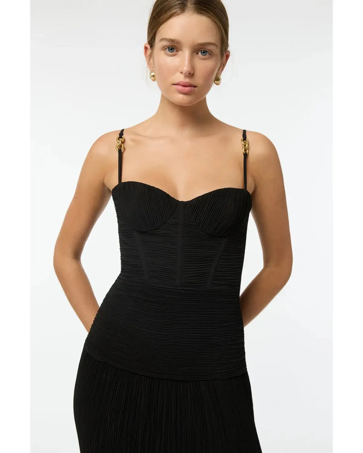 Manning Cartell double Time Pleat Dress Black Size AU 6 photo 4