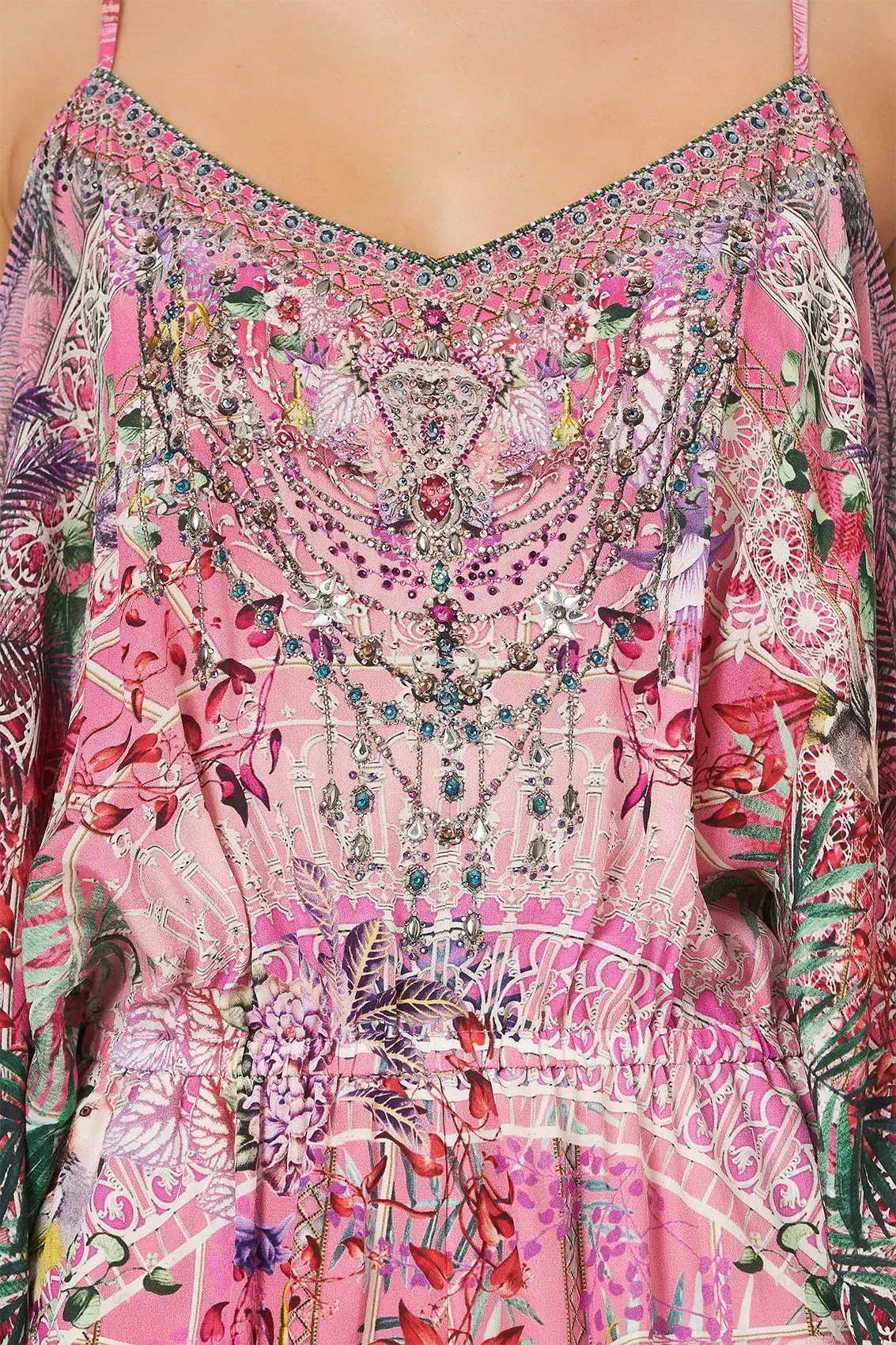 Camilla Drop Shoulder Playsuit Glasshouse Romance Size L /Au 14 photo 7