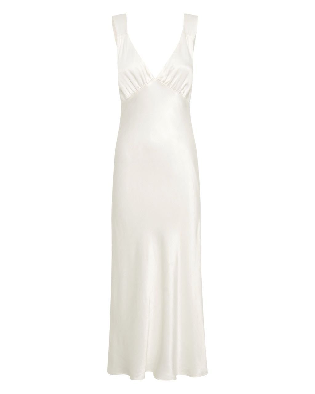 Third Form Magnetic Camisole Bias Slip Dress - Off White photo 5
