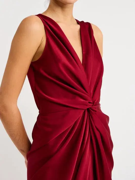 One Fell Swoop Gaia Dress Black Cherry Size 10 photo 3