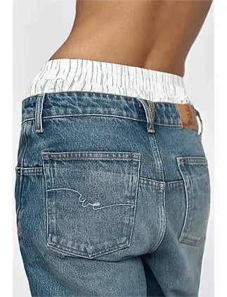 Free People Deep Trance Dropped Boyfriend Jean Size 10 photo 2