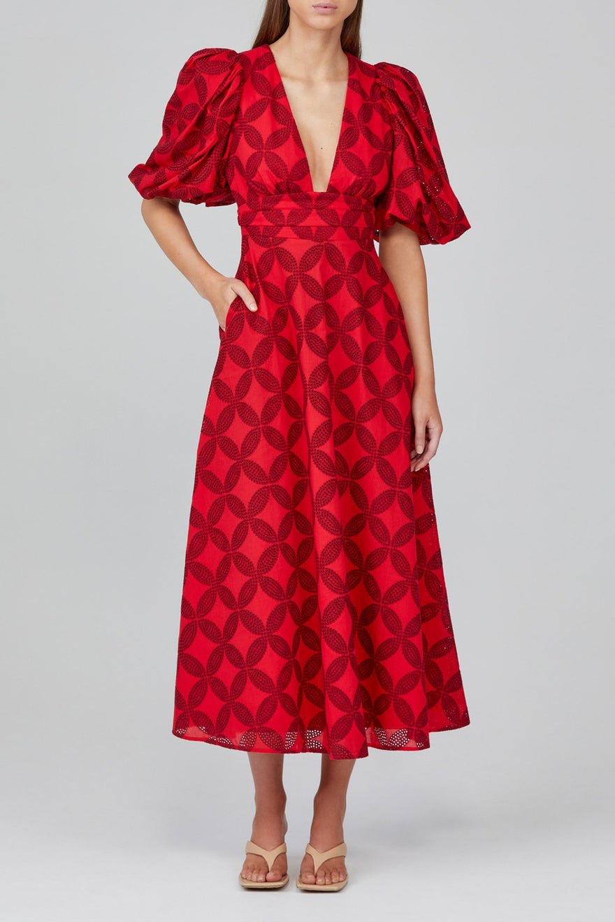 Acler Hamilton Dress - Red Mix photo 4