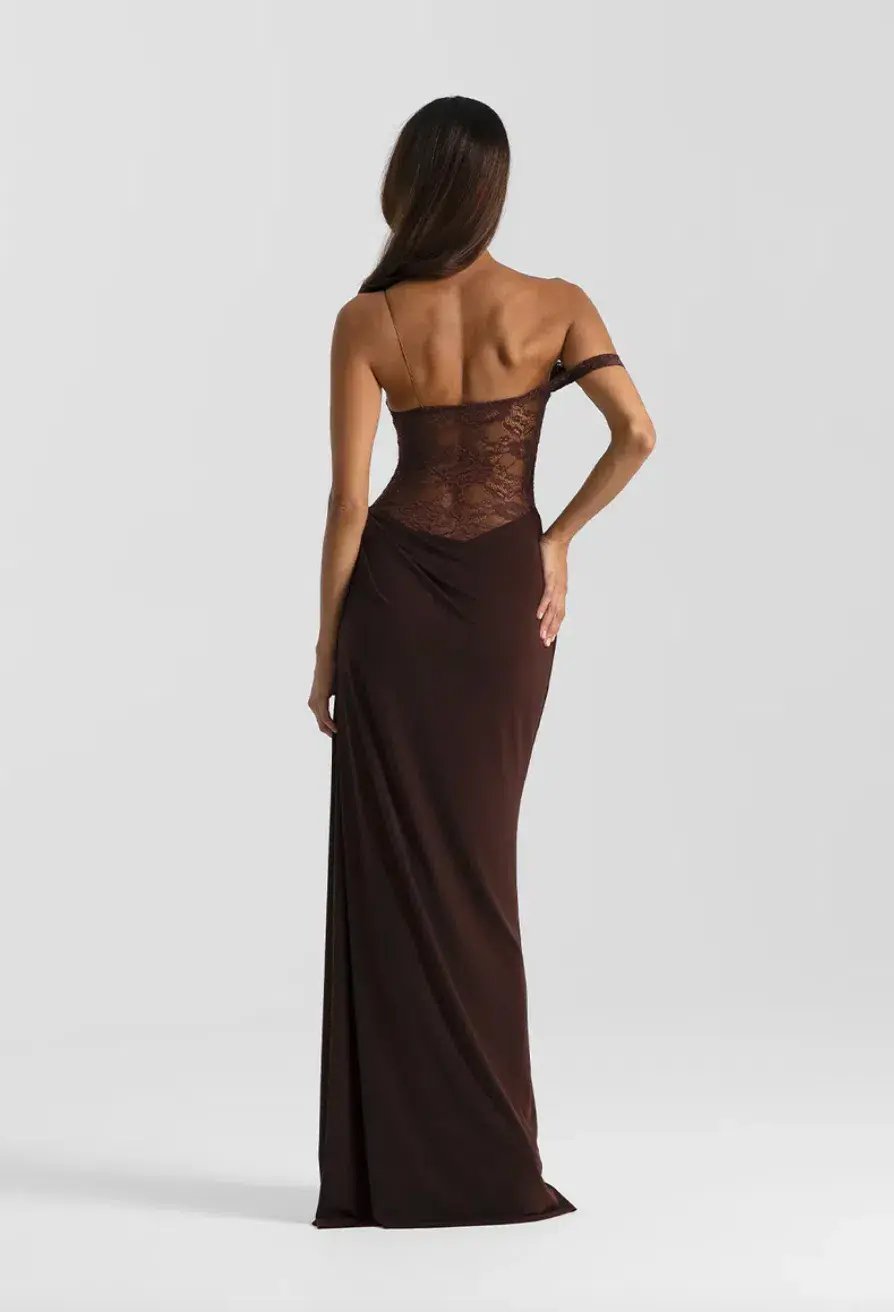 Natalie Rolt Sloane Maxi Dress in Brown Size 1 / AU 6-8 photo 3