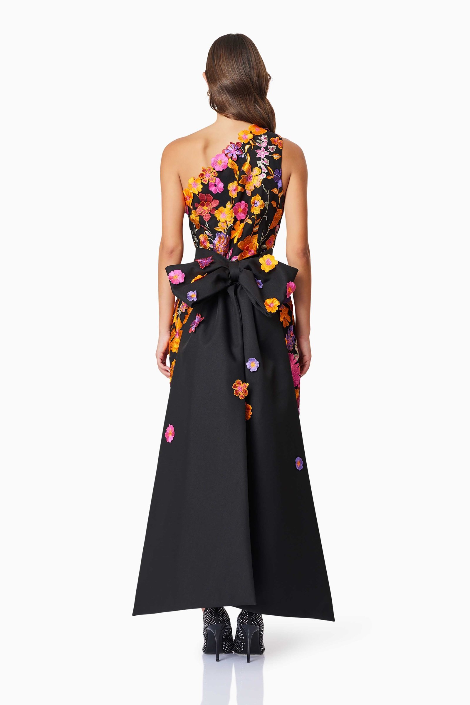 ELLIATT ALESSANDRA PARTY DRESS - ORANGE MULTI photo 8