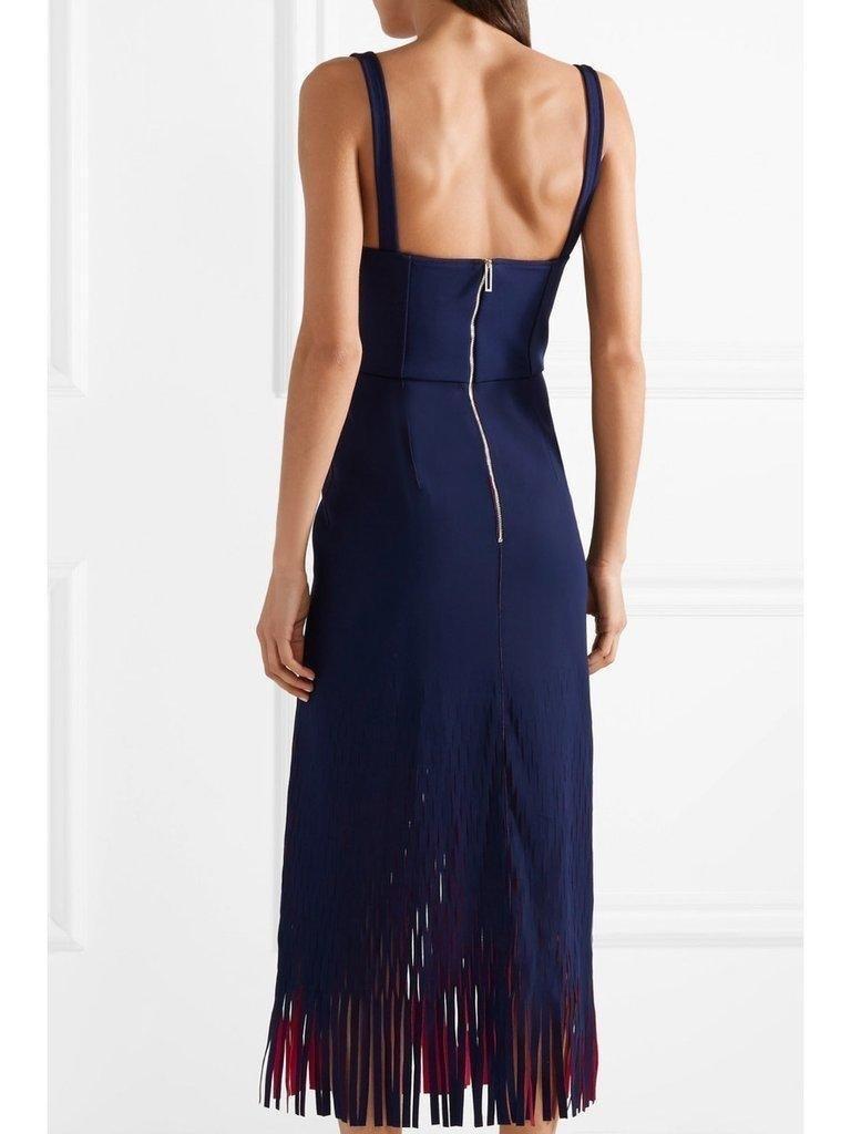 Dion Lee Bustier Perf Midi Dress Blue Size 6 photo 2