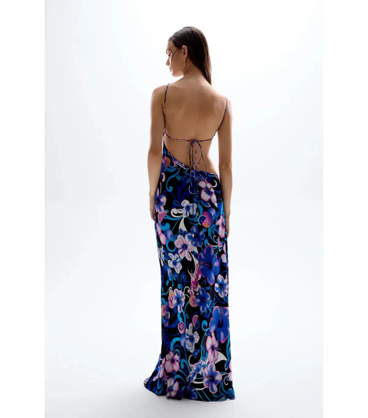 Cin Cin Swim Villa Cut-out Dress Hibiscus Purple Size AU 8 photo 3