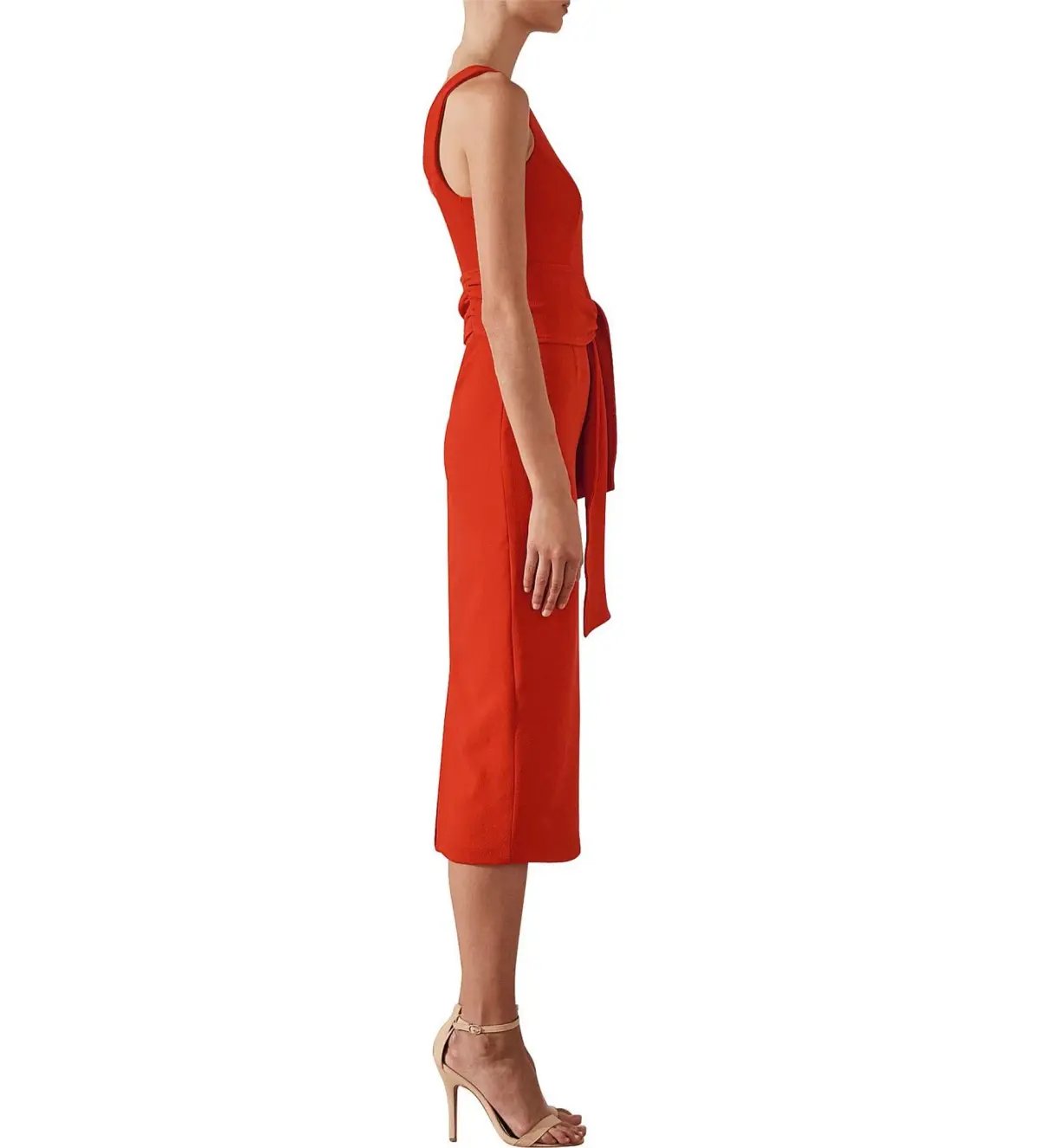 Shona Joy Bryant Midi Dress Chilli Red Size S / AU 8 photo 2