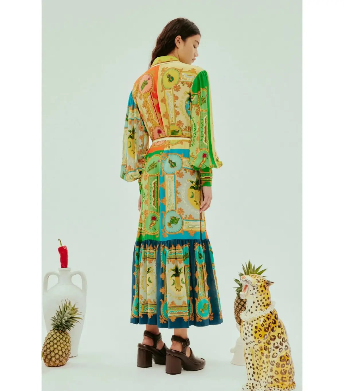 Alémais La Musica Shirtdress Multi Size 10 photo 4