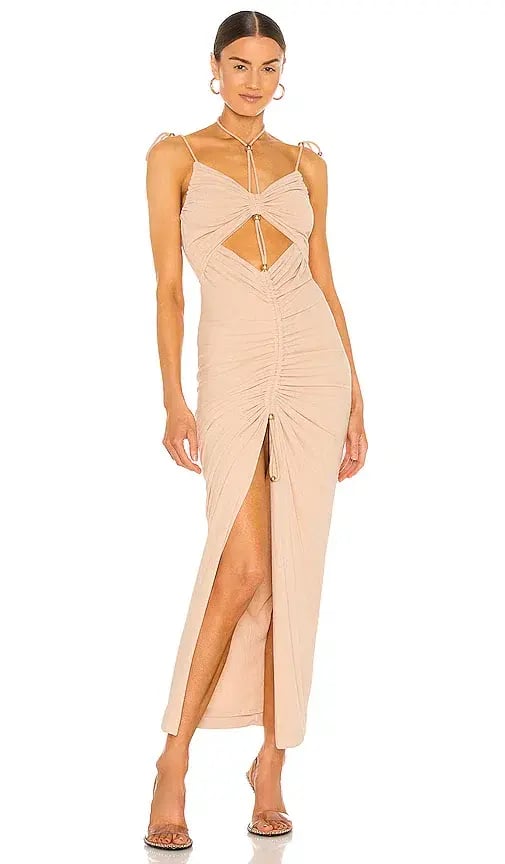 Dion Lee Gathered Butterfly Dress Nude Size 6 photo 4