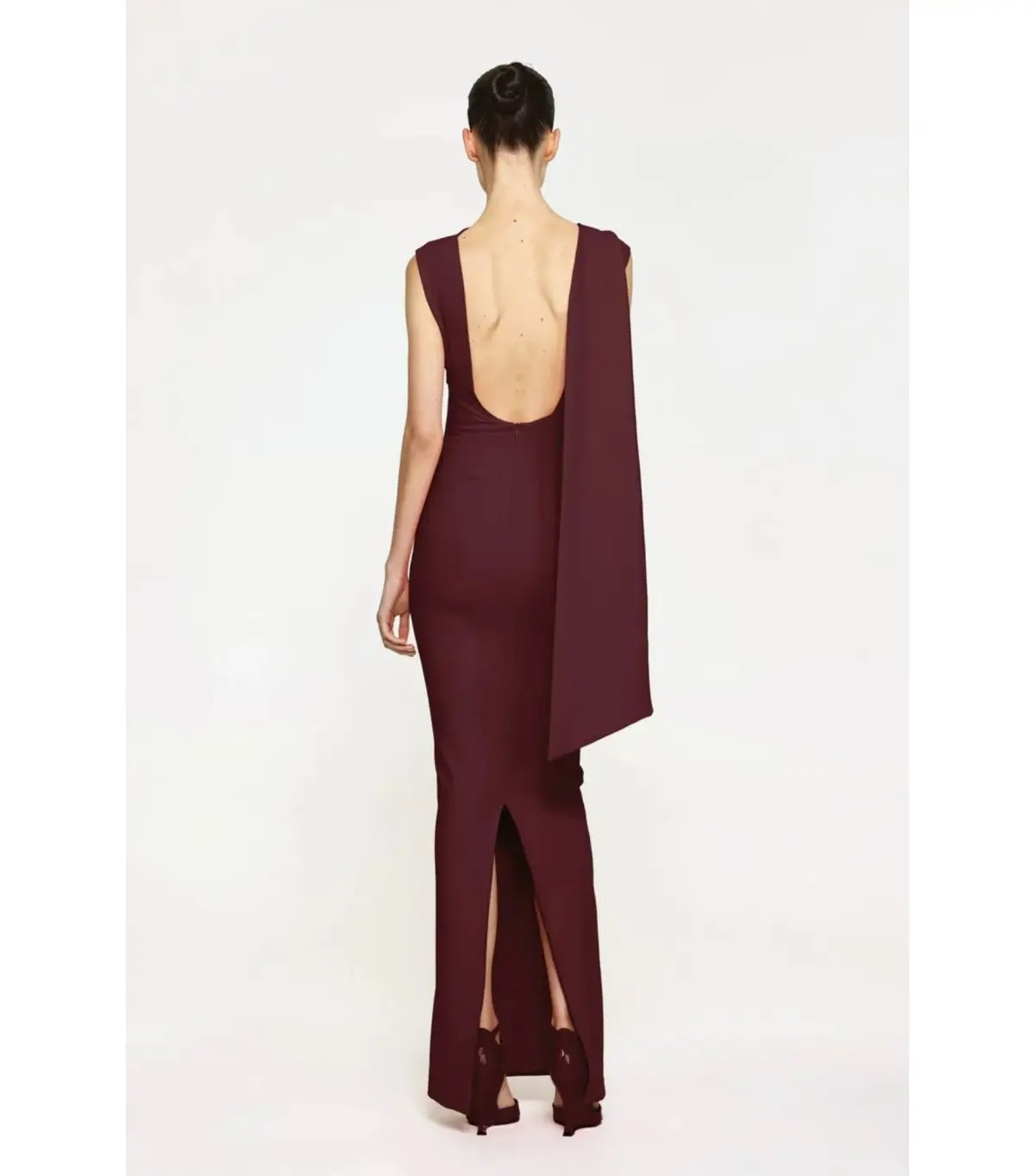 Effie Kats Audrey Maxi Gown in Wine Size AU 6 photo 3