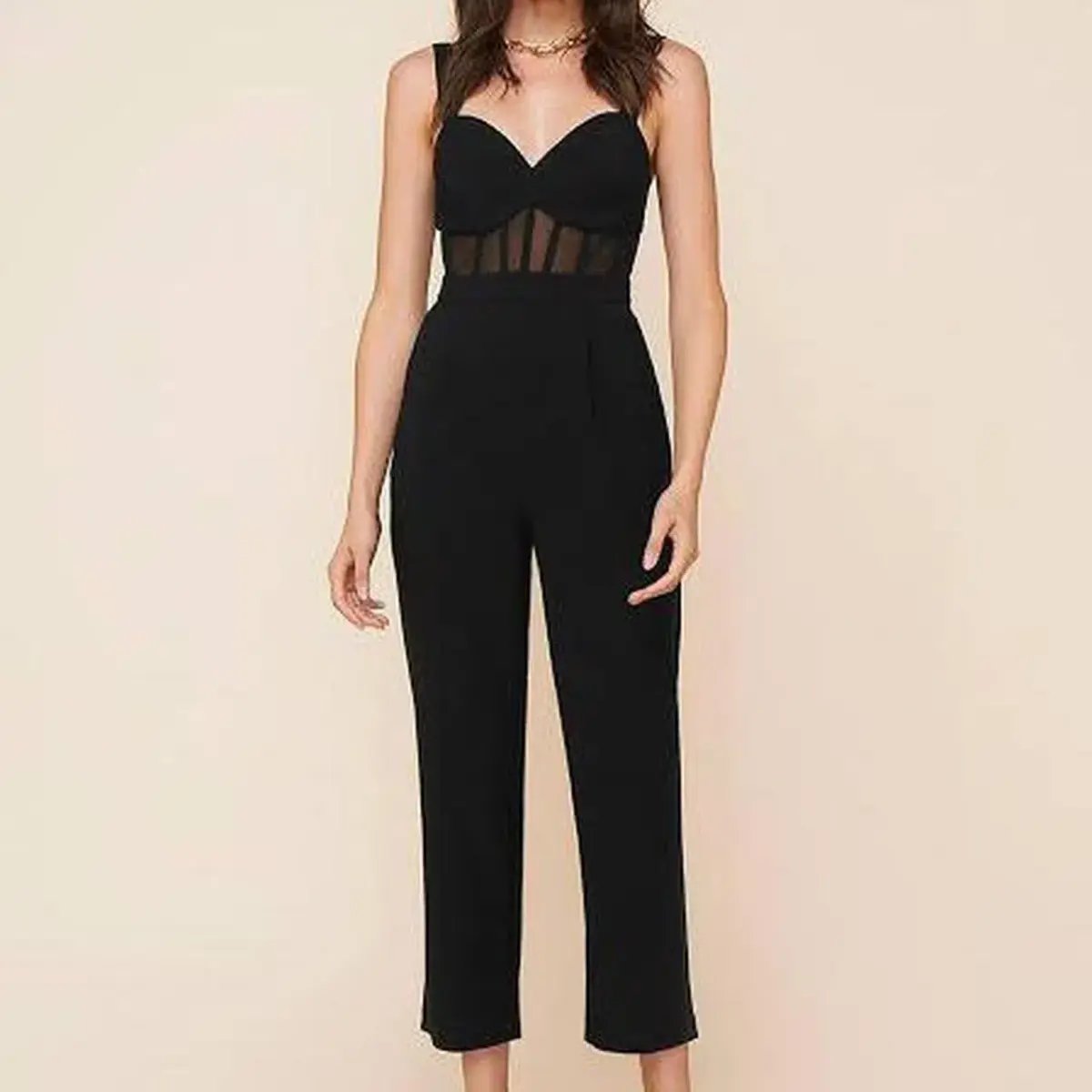 Sheike Drama Queen Black Jumpsuit Black Size 8 photo 3