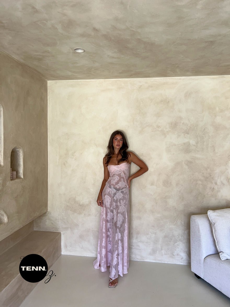 House of CB Seren Dress - soft pink photo 3