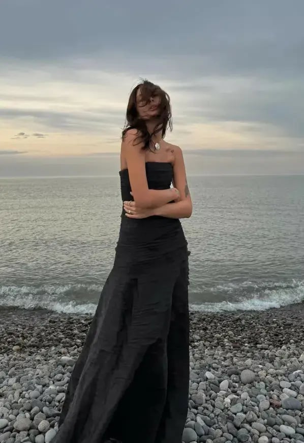 Aje Soundscape Maxi Dress Black Size 8 photo 4
