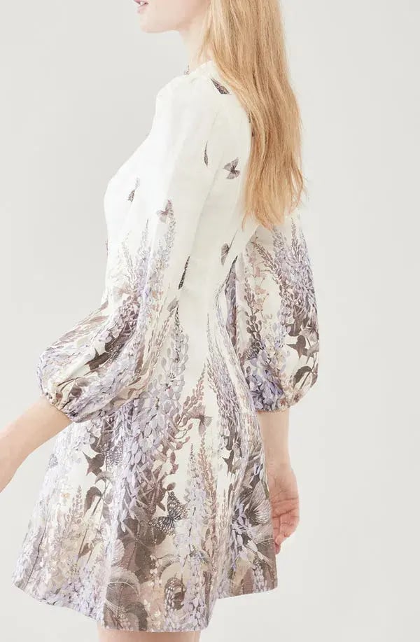Zimmermann Luminous Butterfly Mini Dress Wild Botanica Size 0/8 photo 2