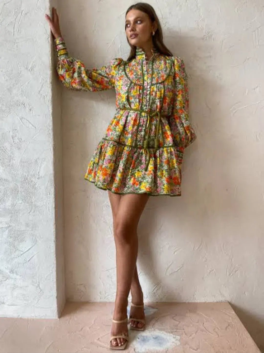 Alemais Cabana Mini Dress in Multi Size 6 photo 2