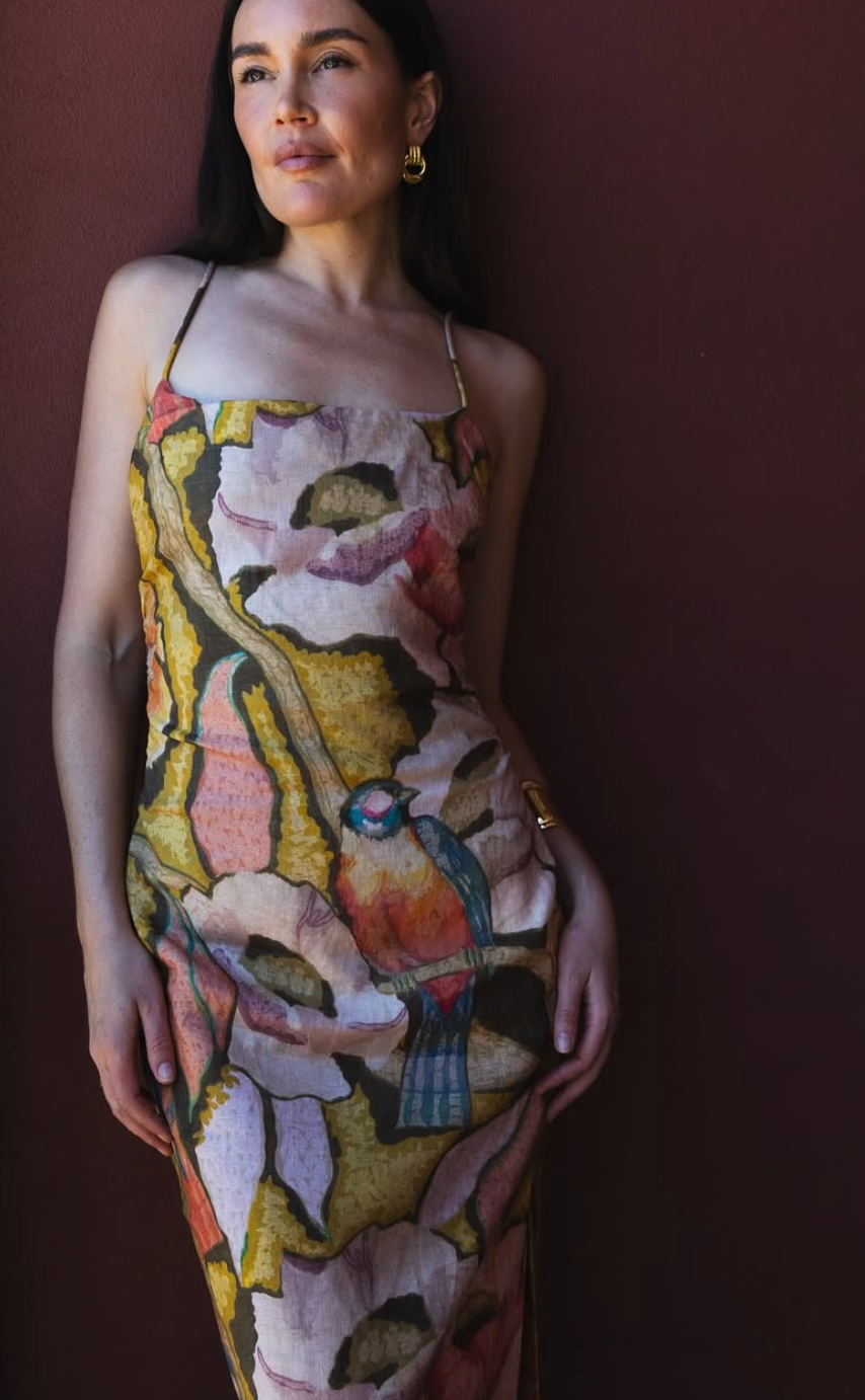 Sir The Label Talulah Column Dress Sanderling Floral photo 3