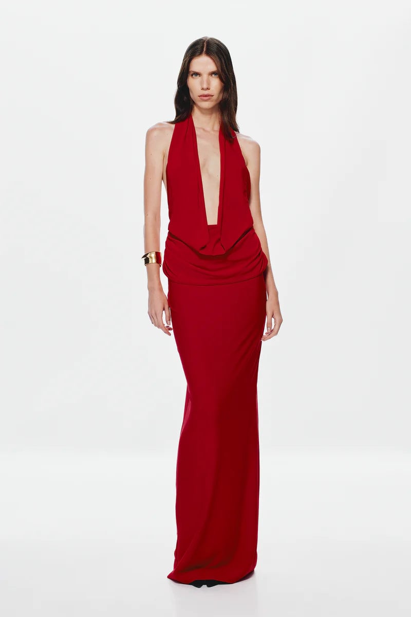Misha Collection Vanessa Jersey Dress - Red photo 3