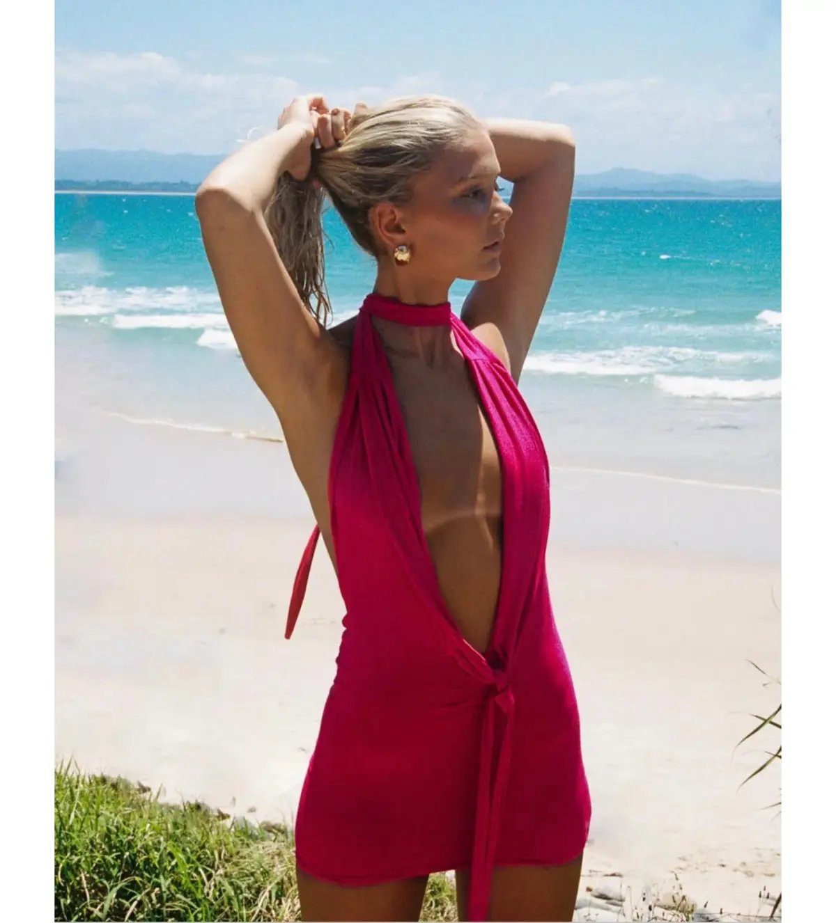 Saboa Studios Bembé Mini Dress Pink Size  S/Au 8 photo 2