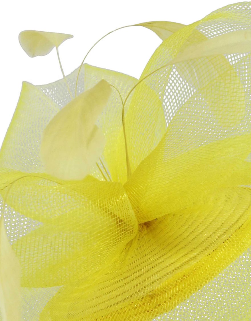 Morgan & Taylor Elisa Fascinator, Yellow photo 2