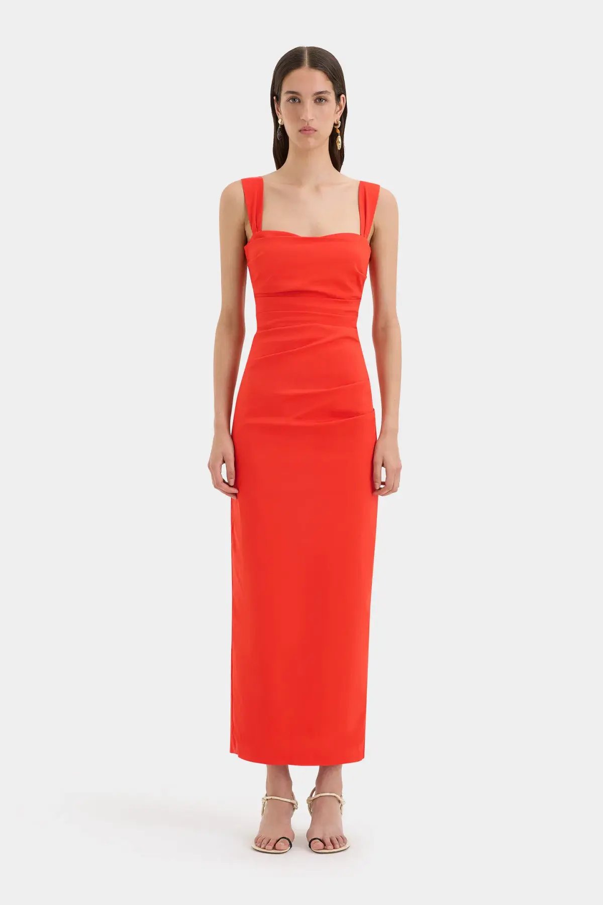 Sir The Label Dahlia Balconette Gown Tangerine Size 1/AU 8 photo 2
