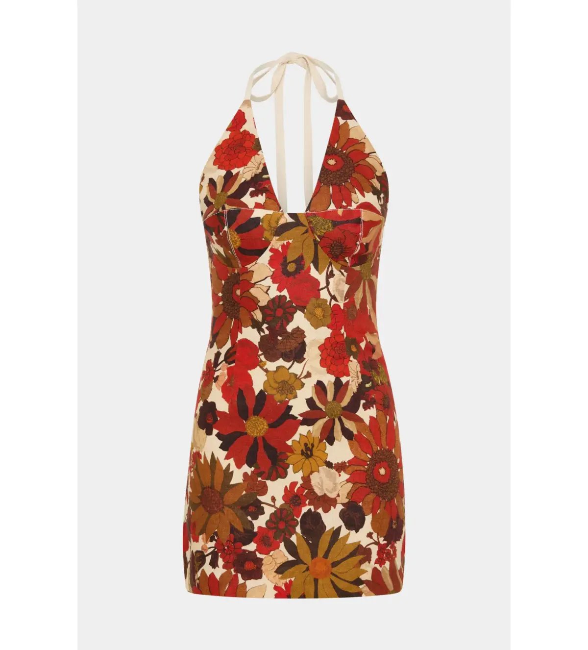 Sir The Label Castella Mini Dress Red Floral Rosso Size 1/AU 8 photo 5