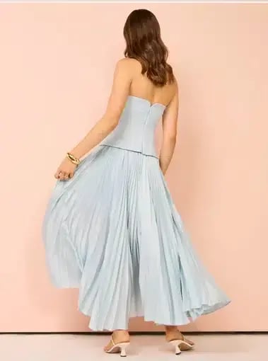 Acler Avonlea Midi Dress in Celeste Blue Size AU 8 photo 3