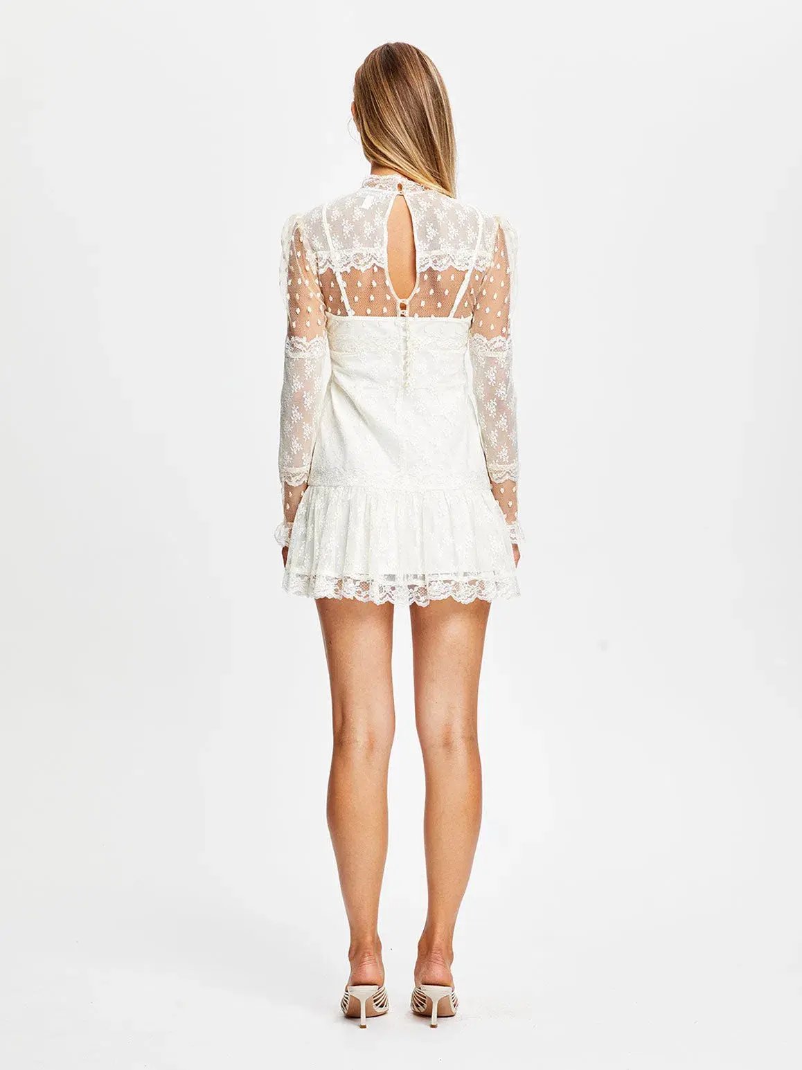 Alice McCall Moon Sister Mini Dress Cream Size 12 photo 2