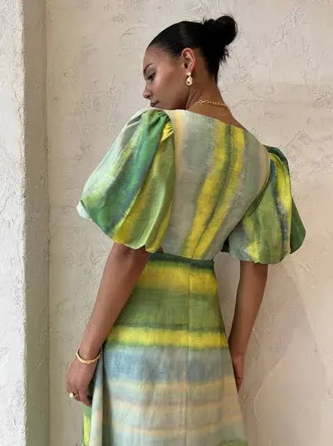 Acler Temple Dress Green Size 10 photo 4