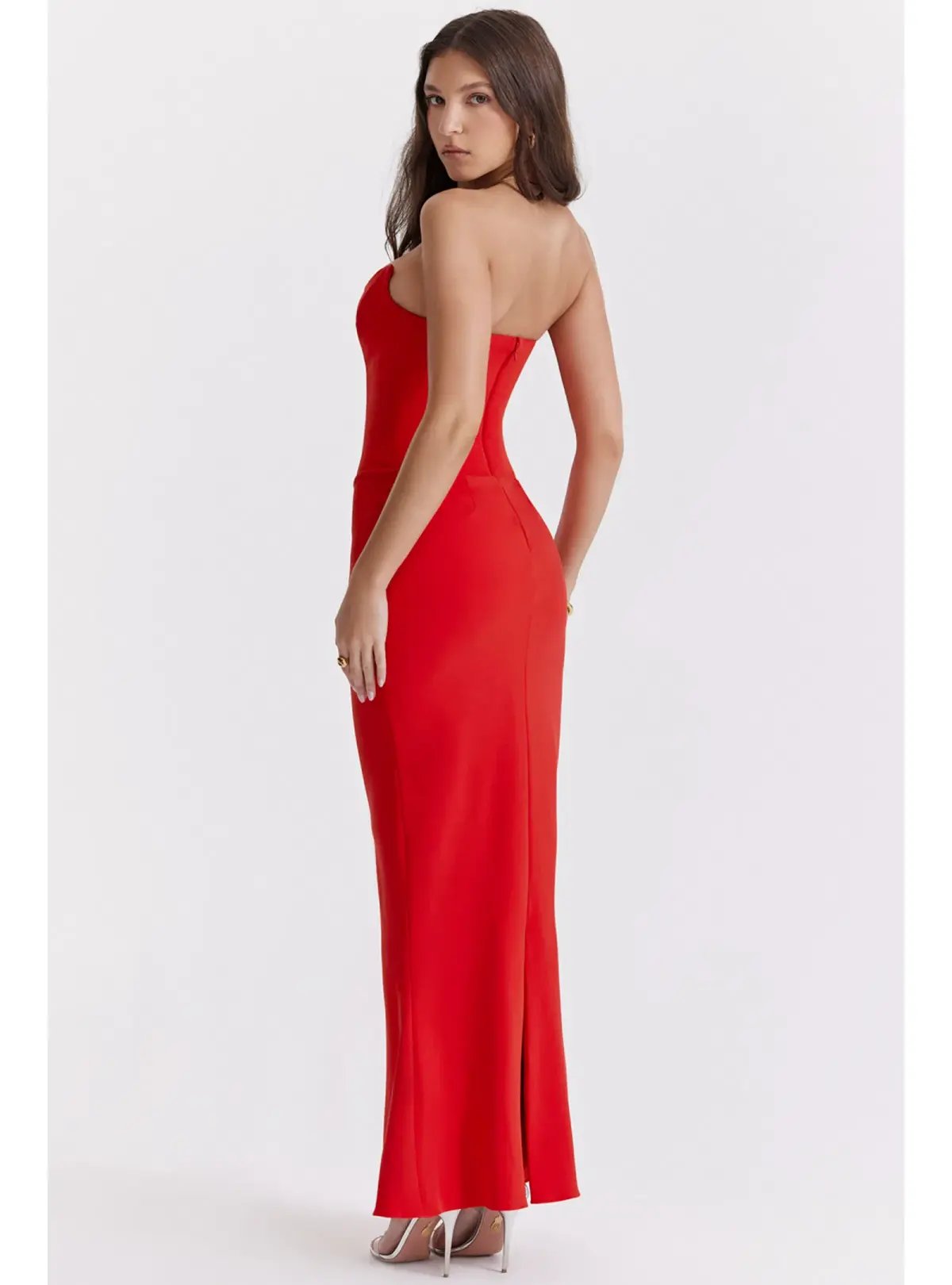 House of CB Tamara Dress in Red Size AU 8 photo 3