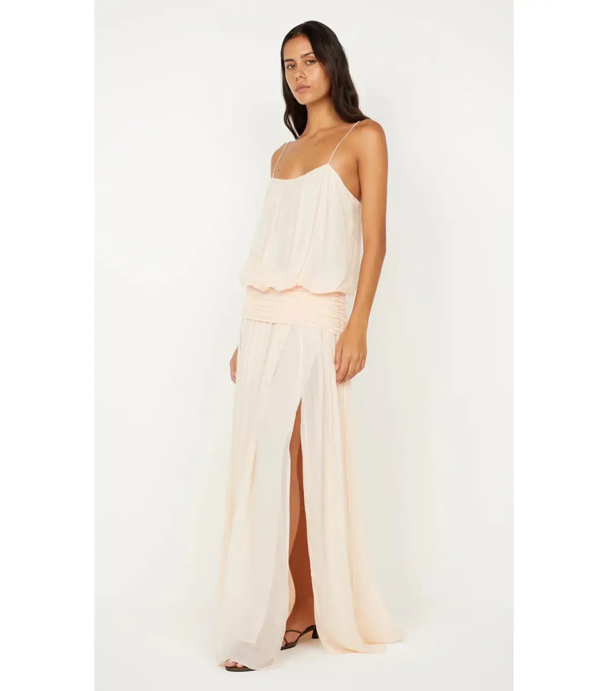 Bec & Bridge Camille Blouson Maxi Dress Peach Size 12 photo 3