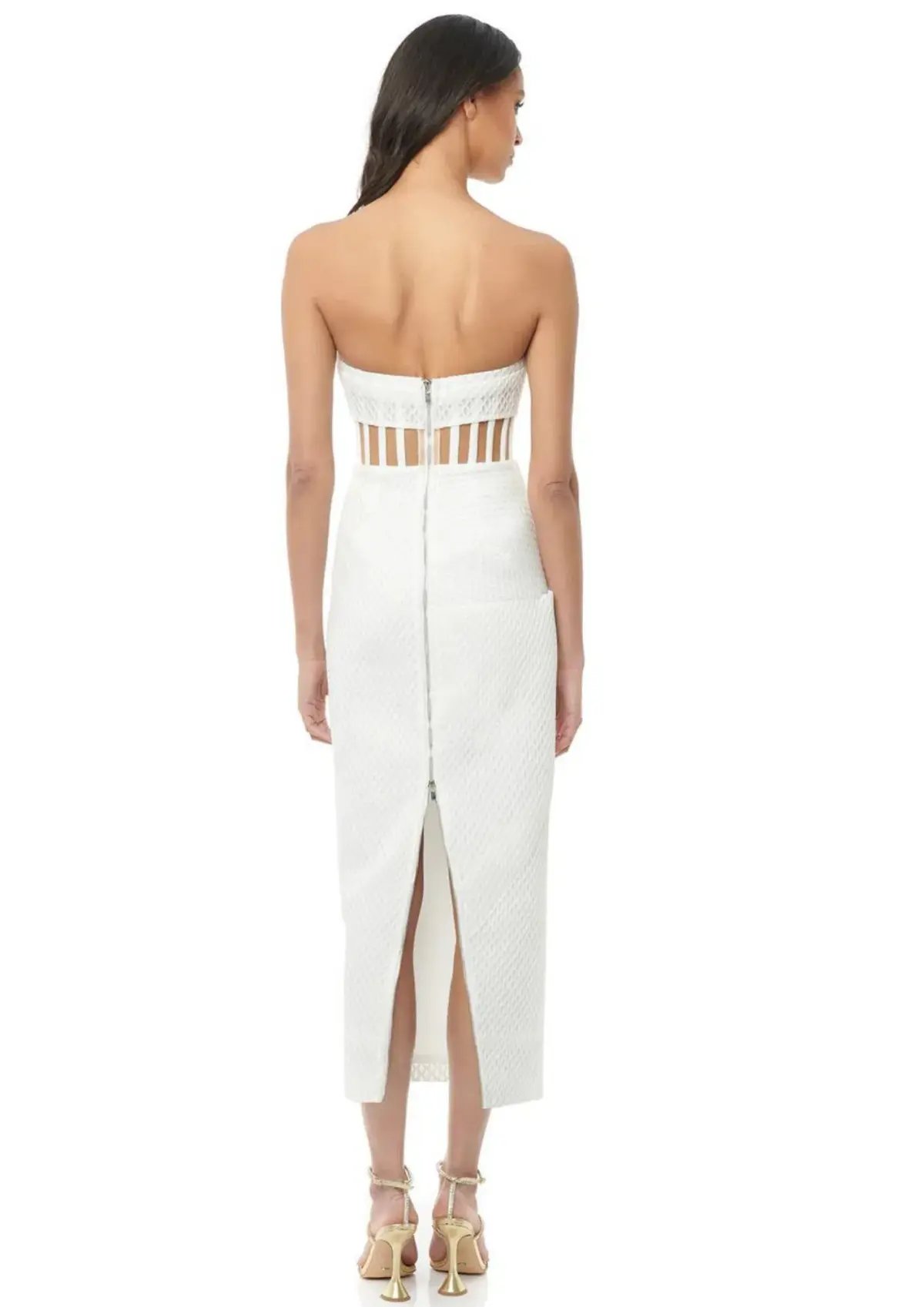 Eliya The Label Zariah Midi Dress White Size XS / AU 6 photo 2