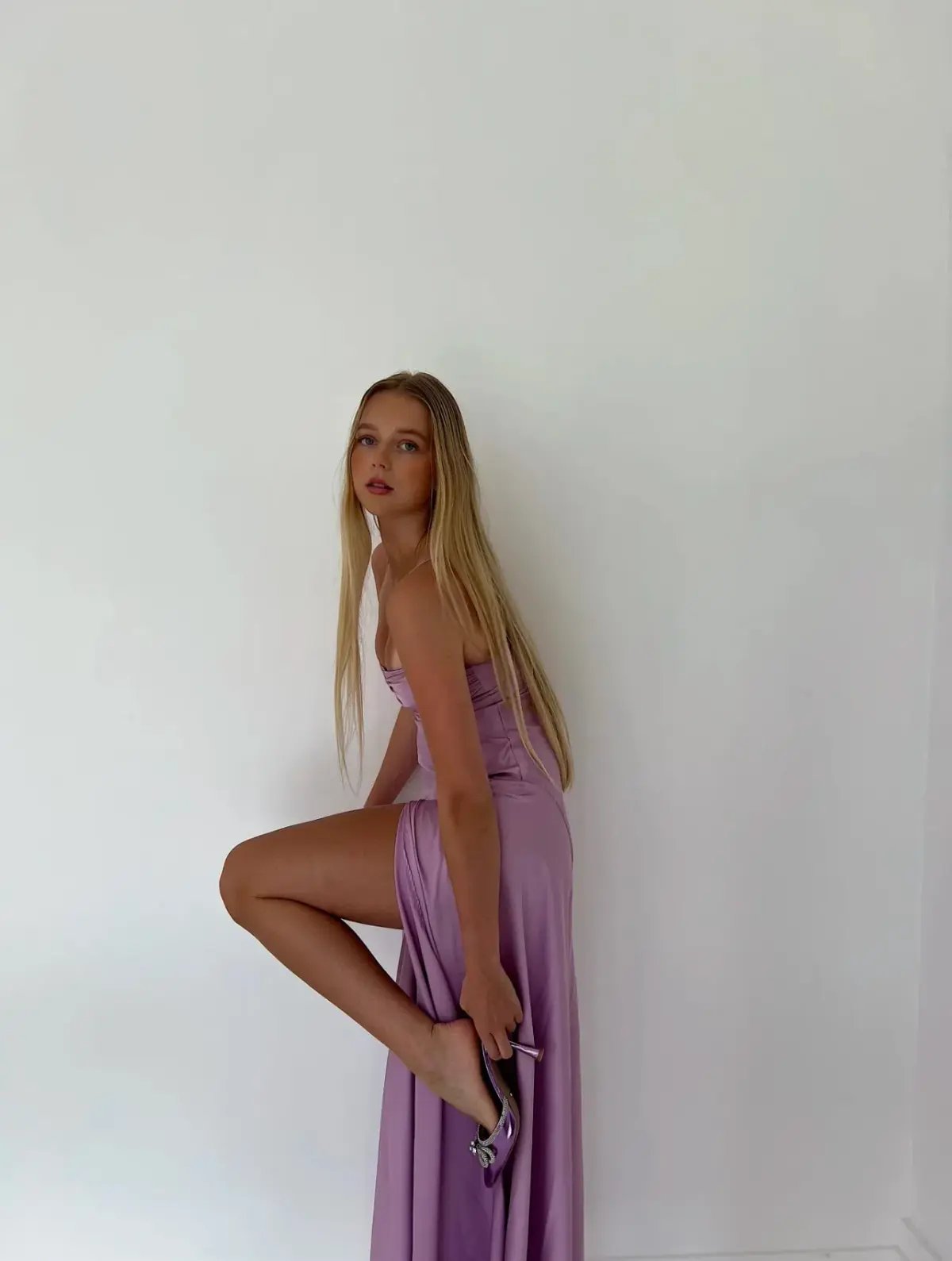 HNTR the Label Gaia Gown Lilac Size XS / AU 6 photo 5