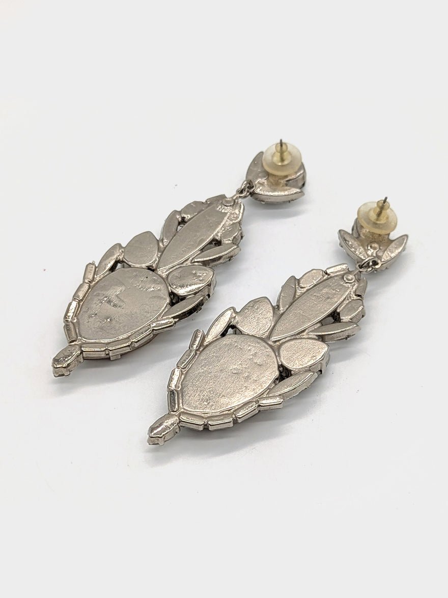 Vintage House of Emmanuele Vintage Crystal Drop Earrings photo 2