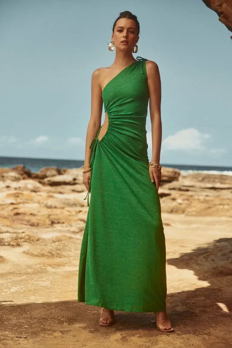 Sonya Moda Nour Maxi Forest Green Size 10 photo 2