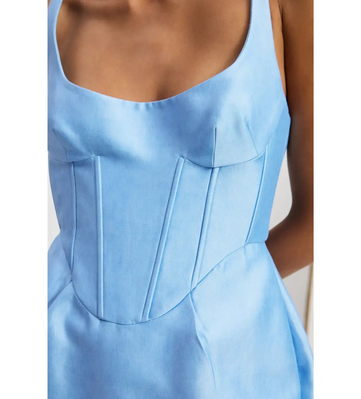 Alemais Donata Taffeta Maxi Gown Blue Print Size 12 photo 4