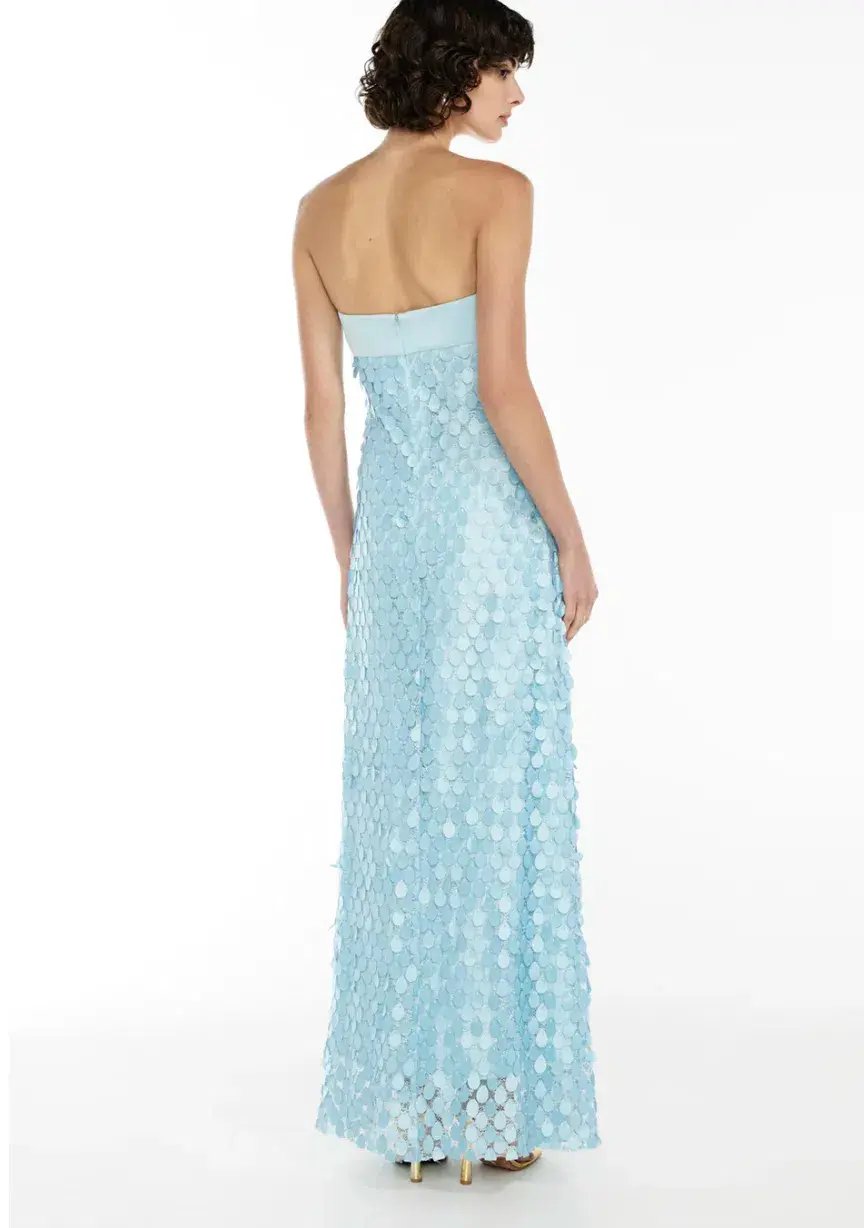 Manning Cartell Supreme Extreme Balconette Midi Dress Aqua Spritz Blue Size 8 photo 3