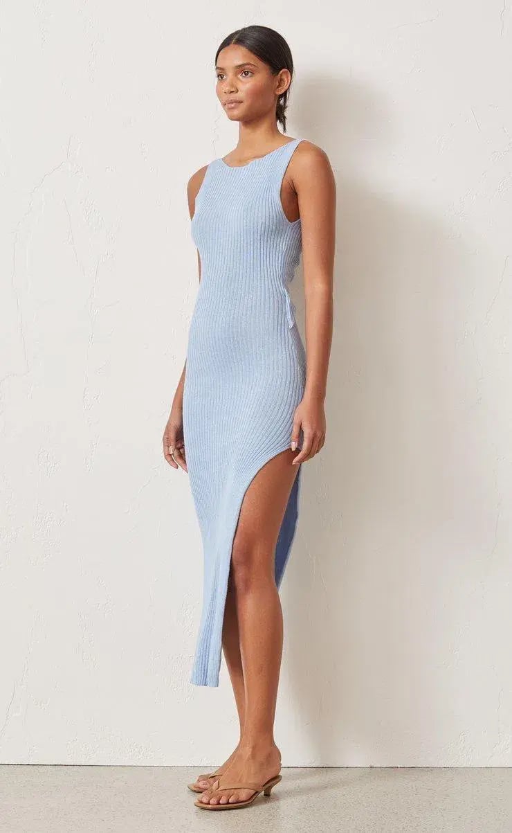 Bec & Bridge Riviera Midi Dress Blue Size 8 photo 2