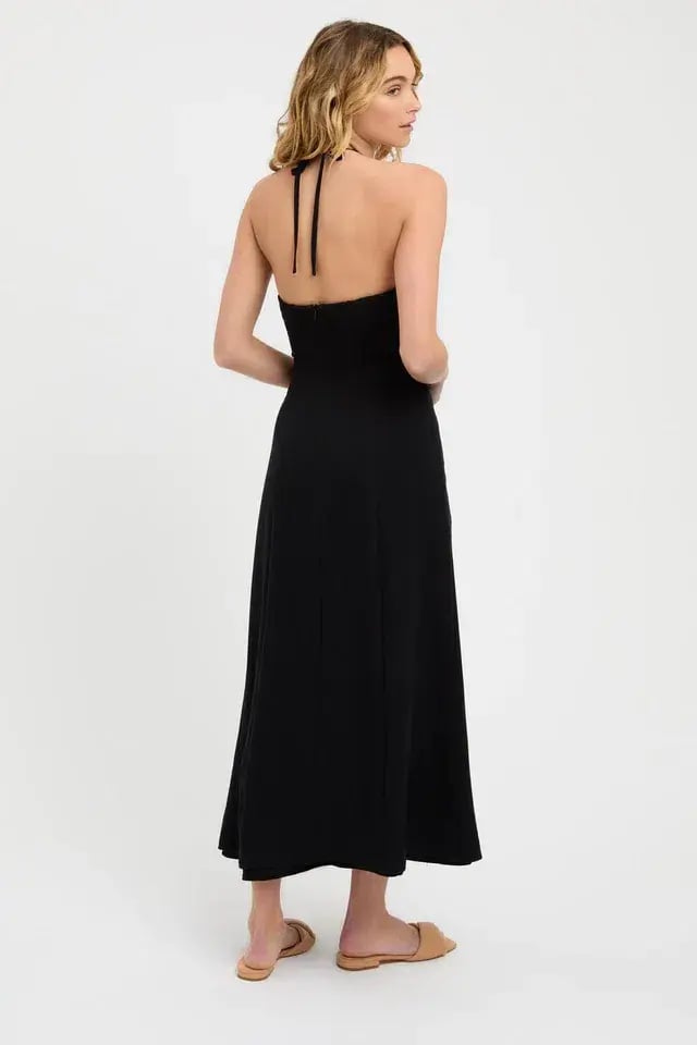 Kookai Hayman Cross Tie Dress Black Size AU 6 photo 3