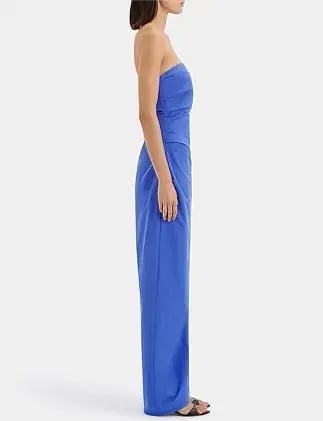 Sir The Label Sol Strapless Gown Cobalt Size 2 photo 3