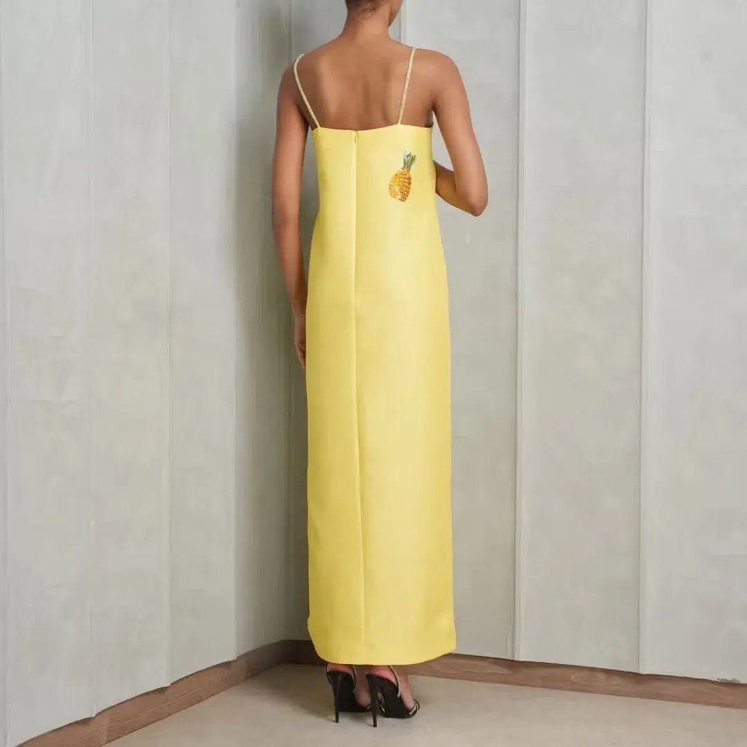 ALEMAIS Diamond Dancer Midi Dress Yellow 10 photo 10
