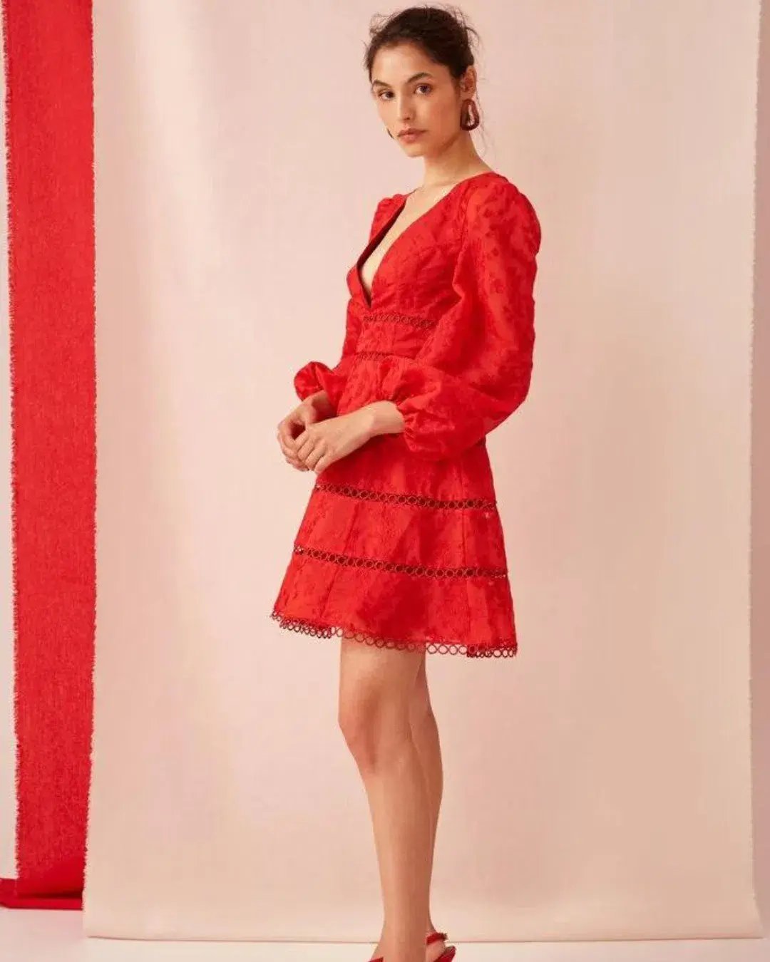 Keepsake The Label About Us Mini Dress Red Size 12 photo 5