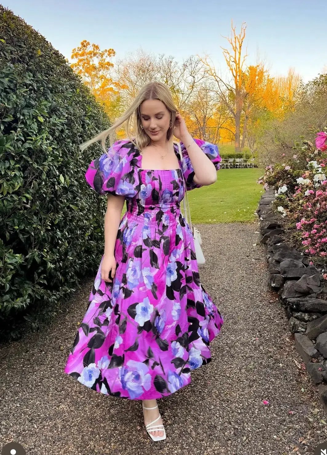 Aje Francesca Midi Dress Lilac Nights Size AU 10 photo 6