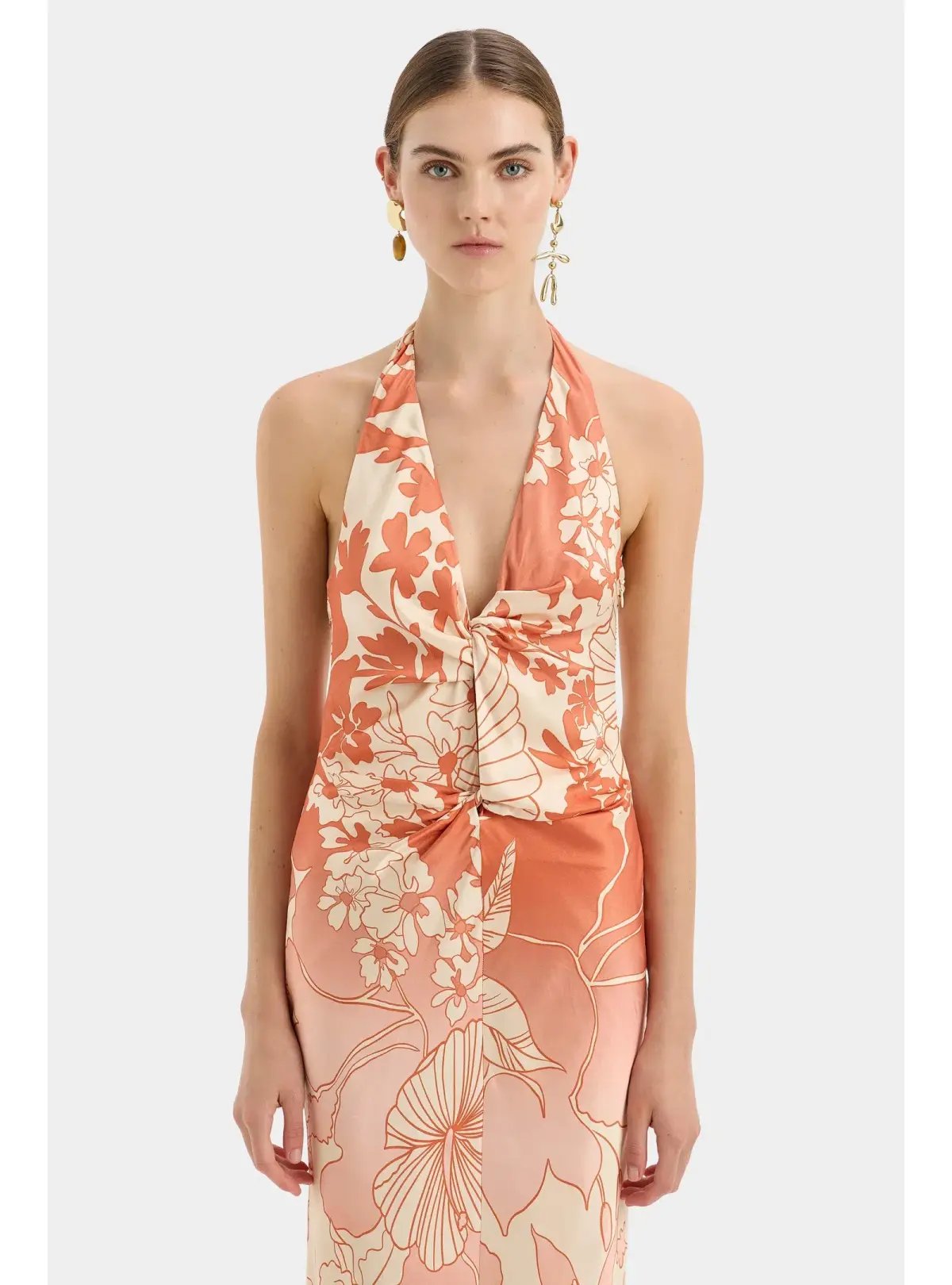 Sir the label Como Twist Dress Paradiso Print Size AU 8 photo 2
