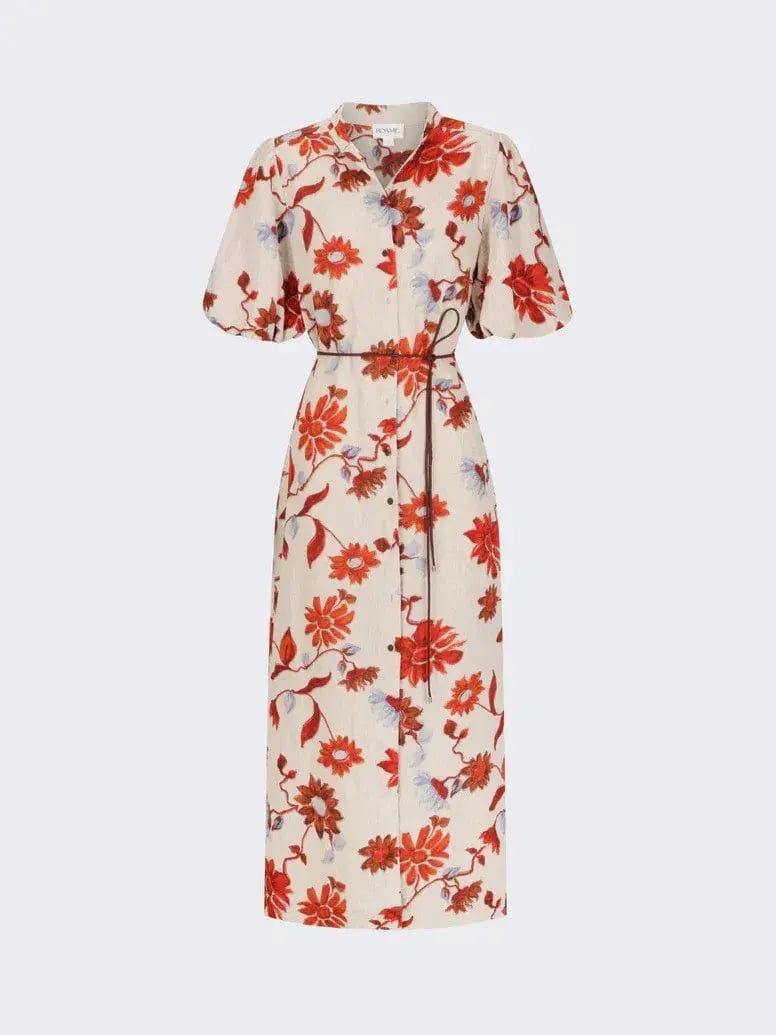 Seed Heritage Shirred Waist Mini Dress Floral Size 4 photo 18
